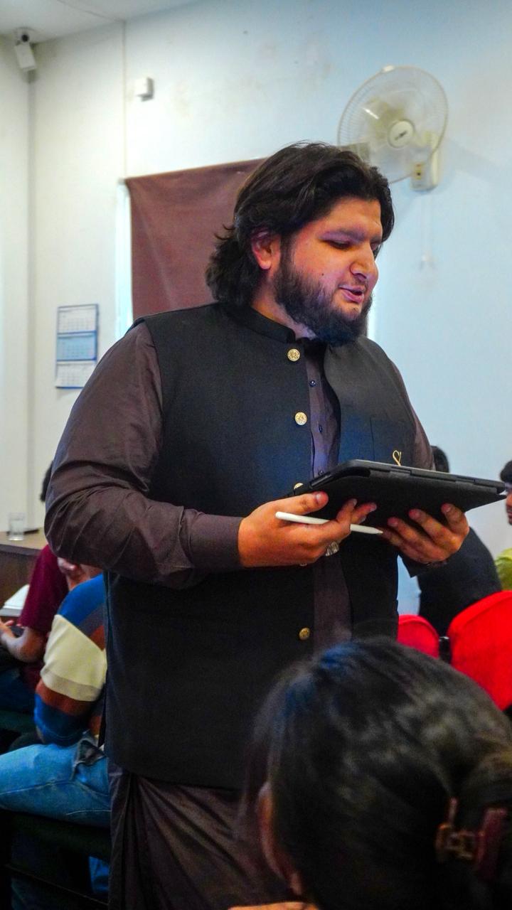 Audience gathered during Sir Saad Khan's lecture address